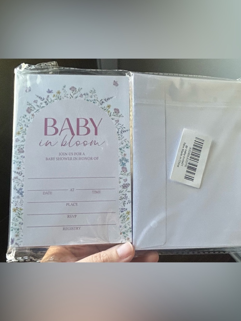 Baby Bloom Floral Baby Shower Invitations - Pink & Floral